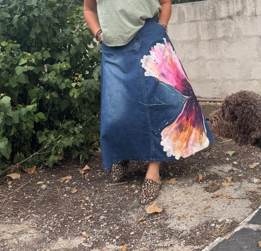 Falda vaquera azul