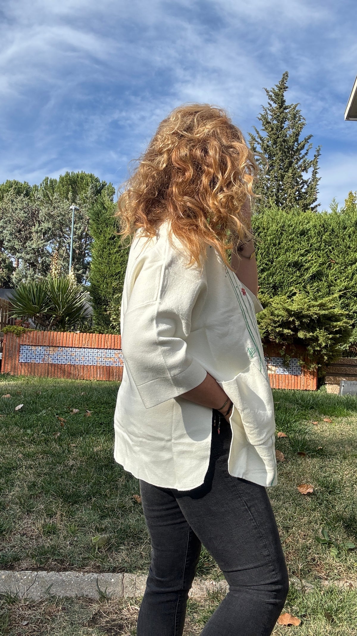 Jersey cuello caja crudo