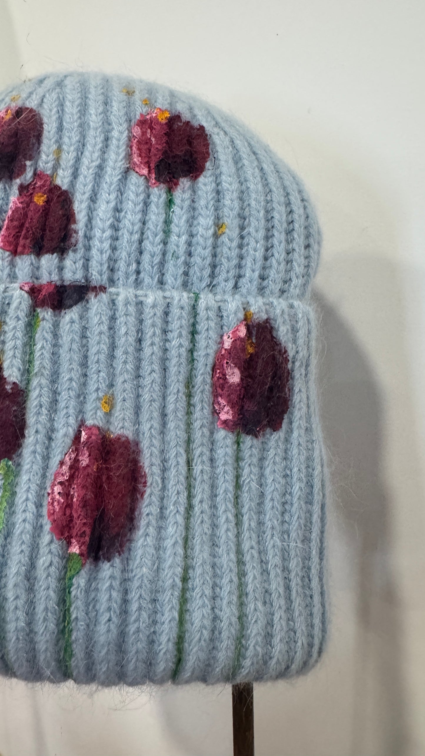 Gorro punto celeste
