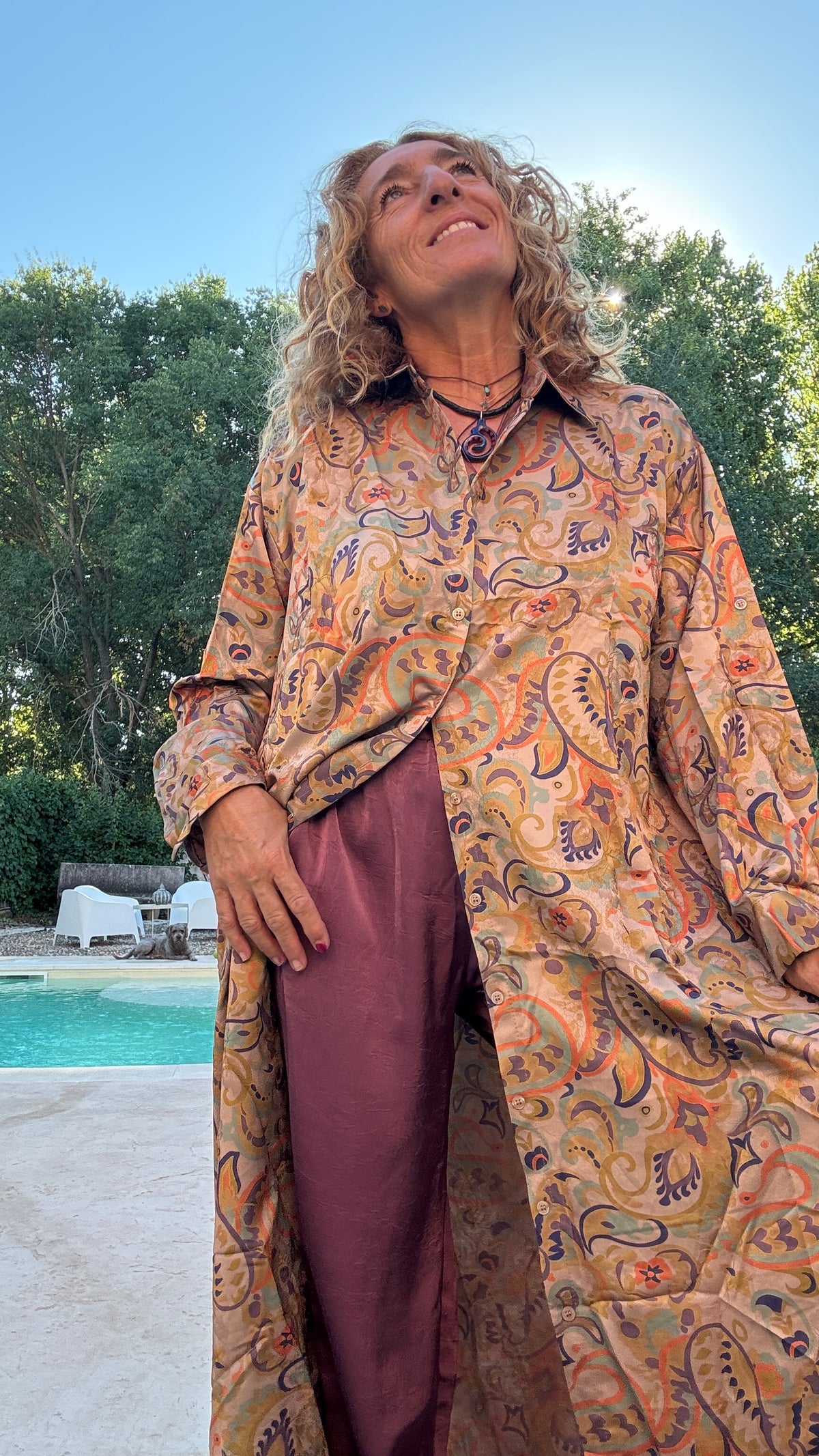 Conjunto estampado - pantalón buganvilla