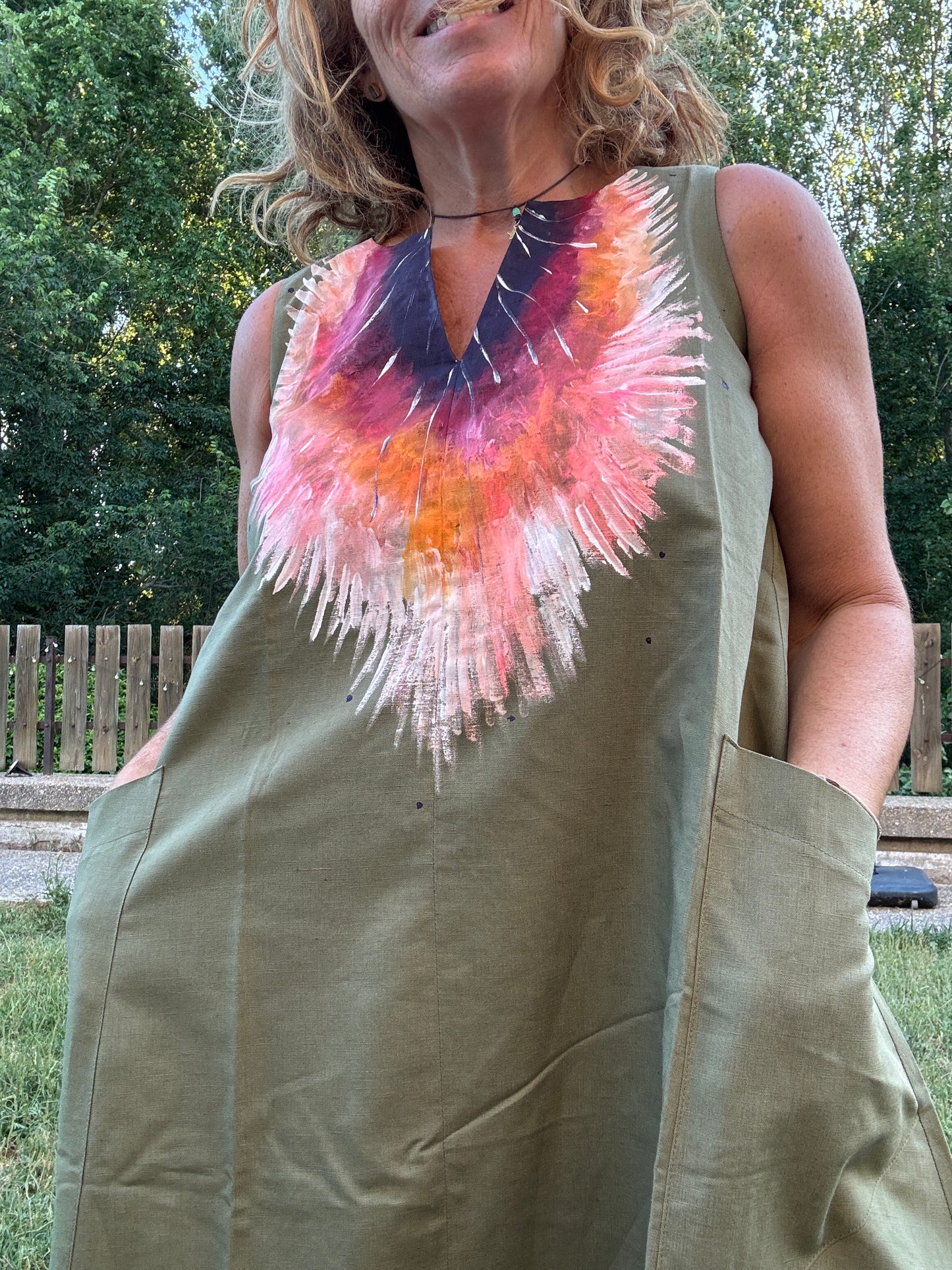 Vestido escote V