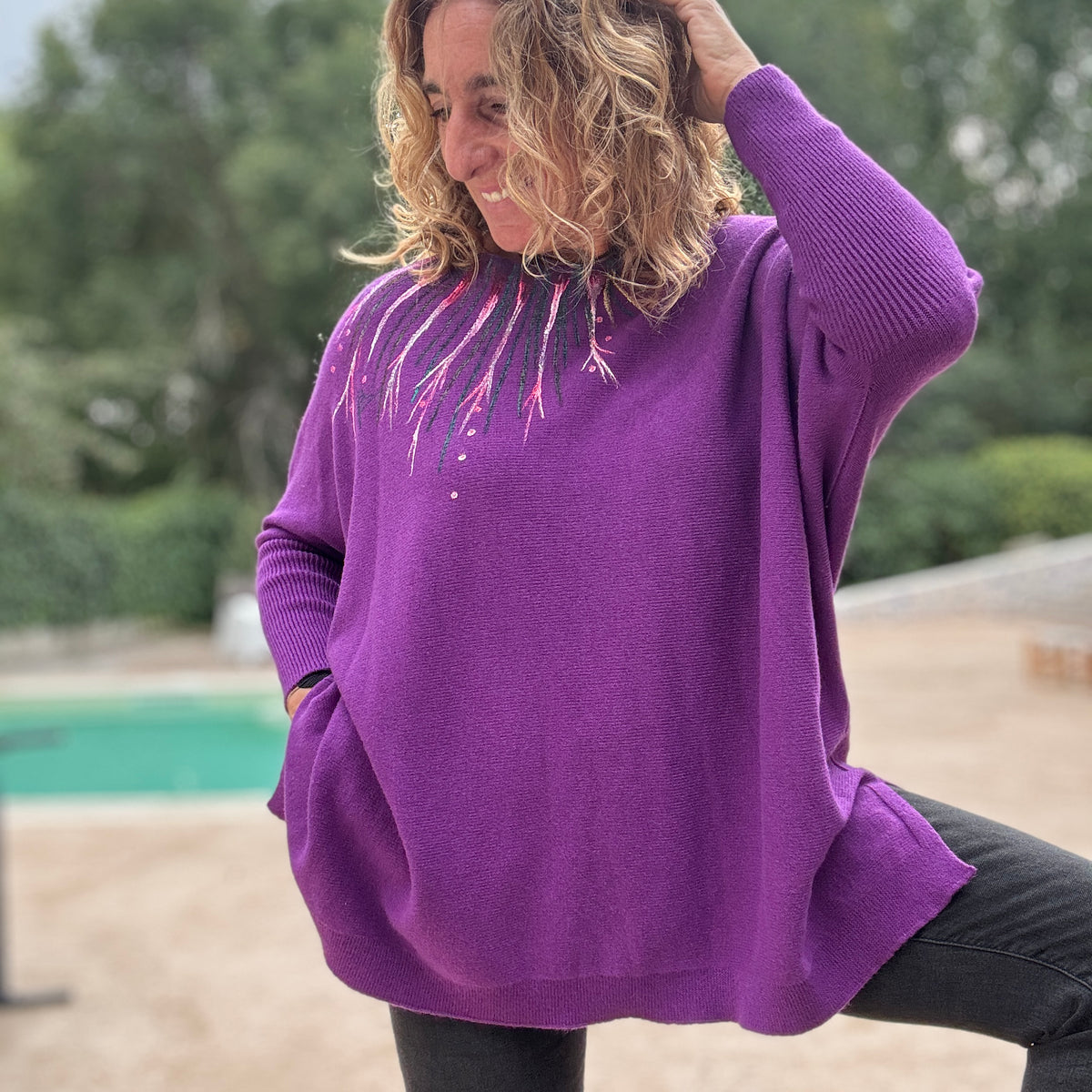 Jersey Over morado