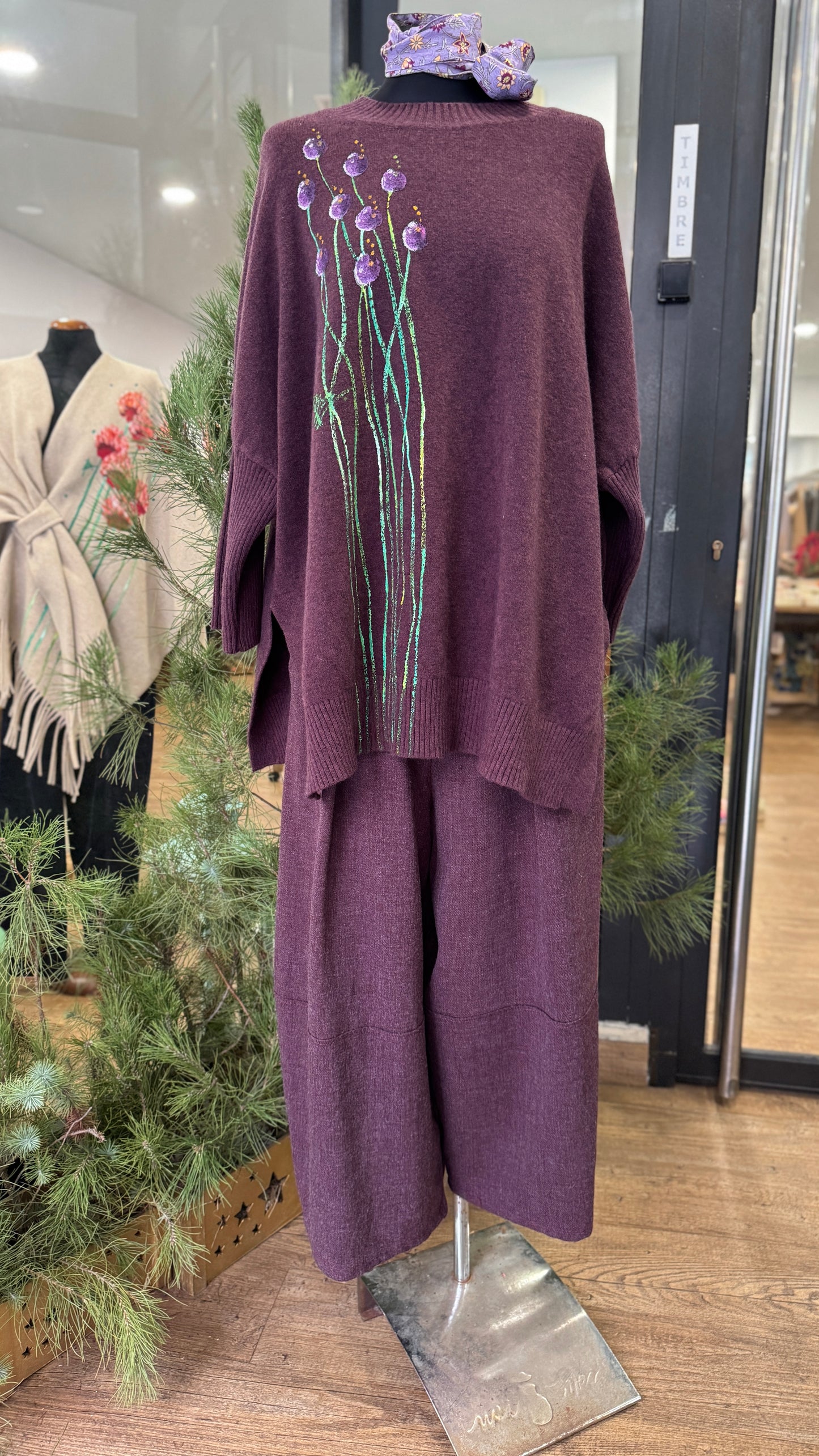 Jersey - chaqueta berenjena