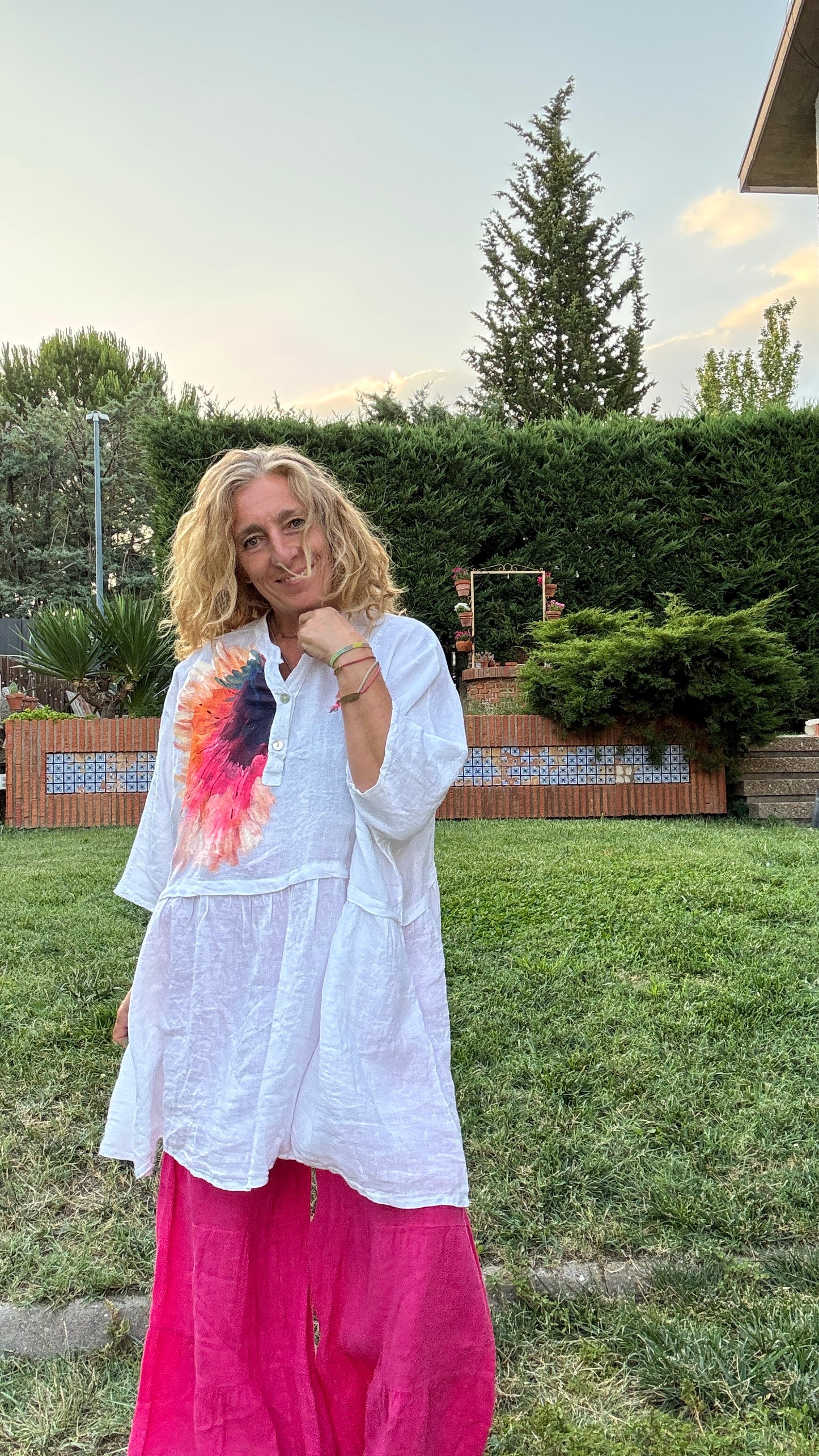 Blusón oversize blanco