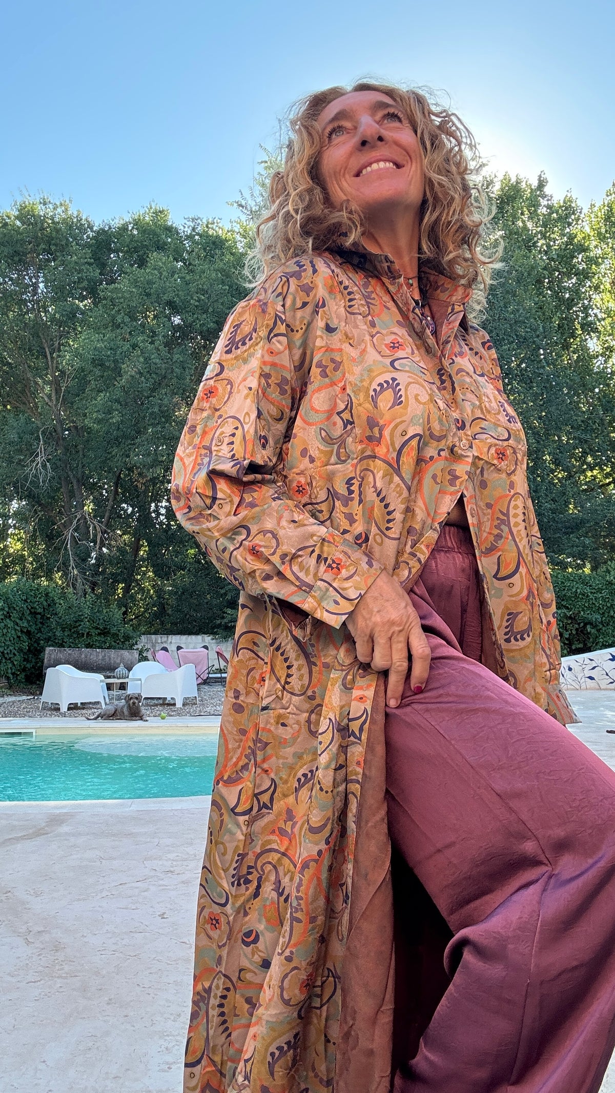 Conjunto estampado - pantalón buganvilla
