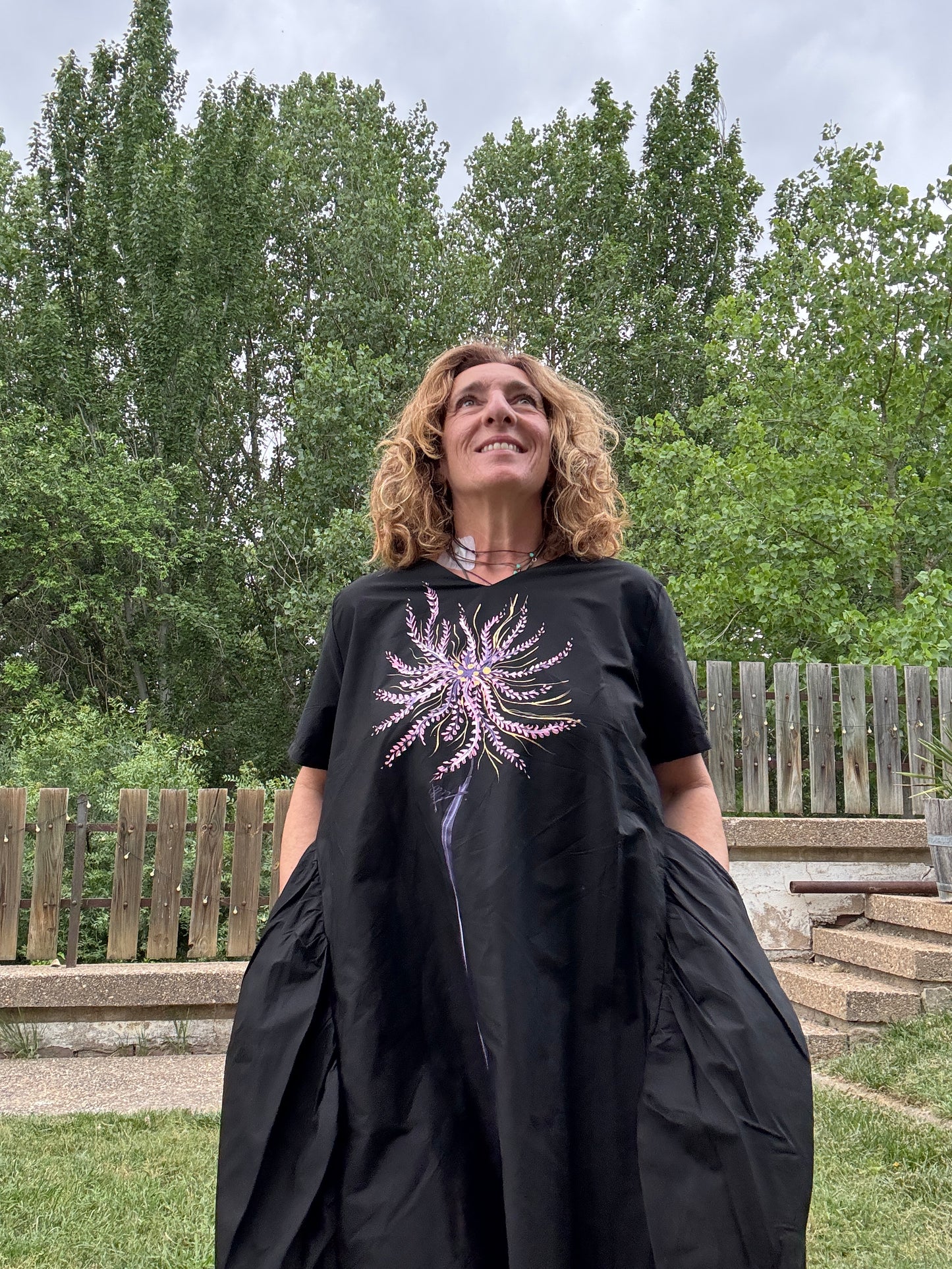 Vestido asimétrico negro