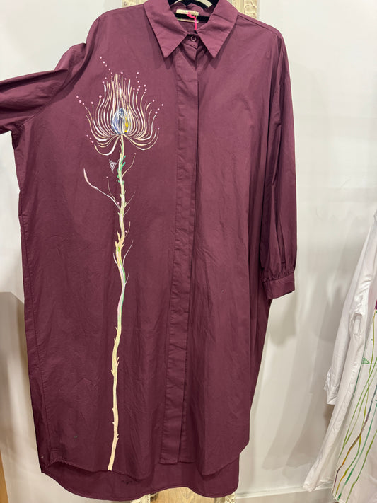 Blusón oversize berenjena