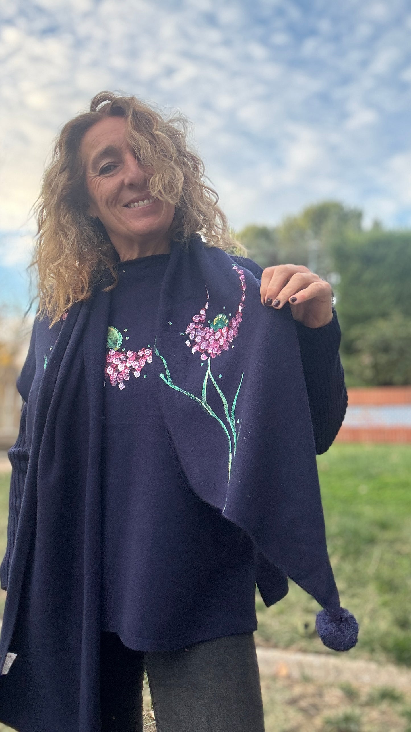 Jersey marino + bufanda