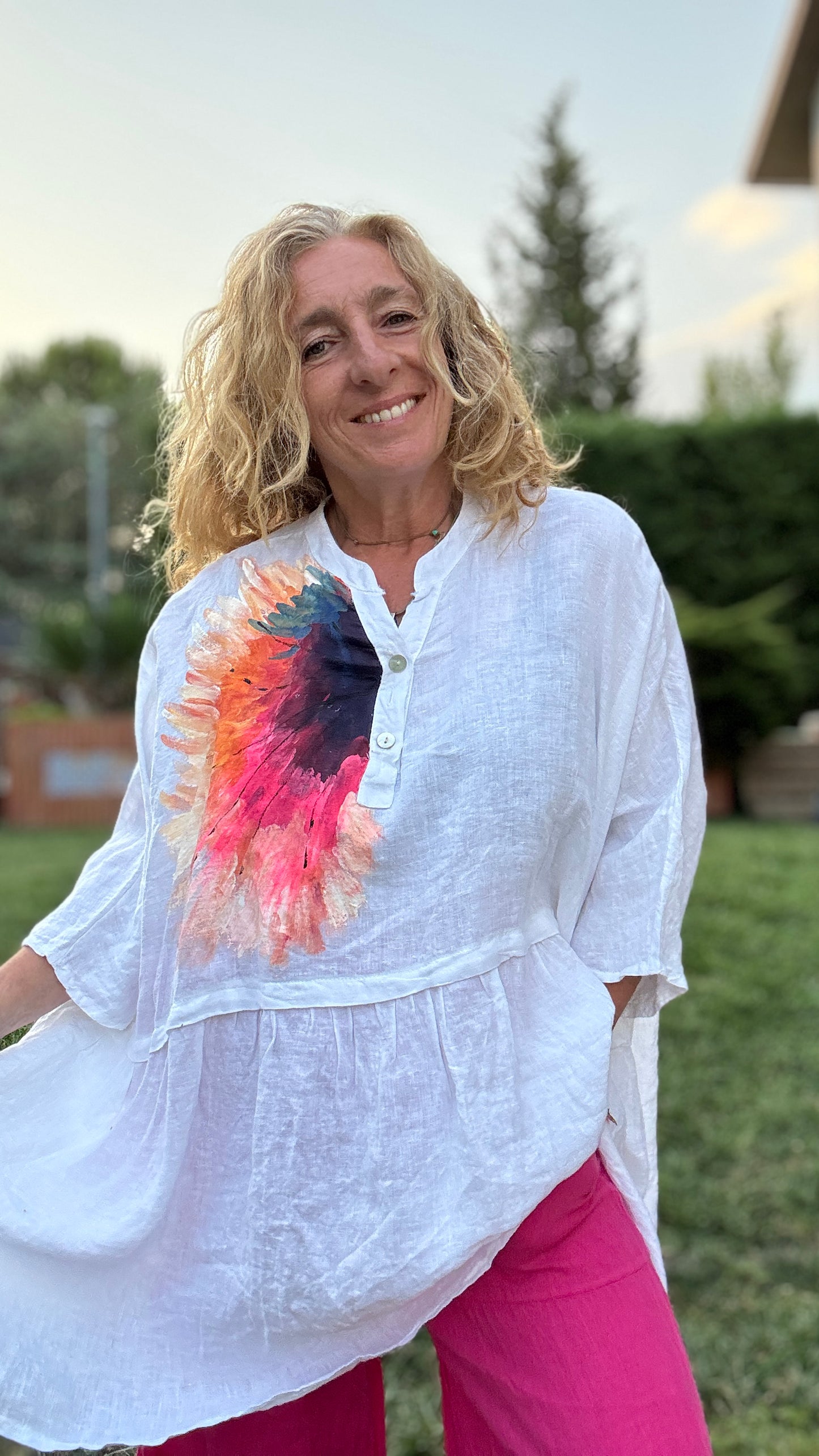 Blusón oversize blanco