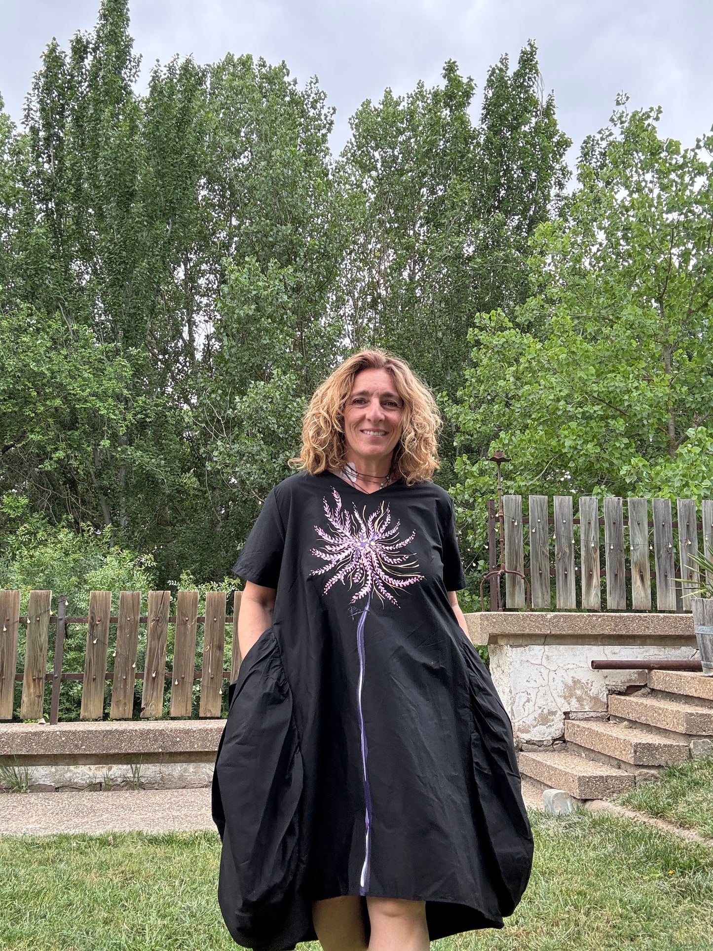 Vestido asimétrico negro