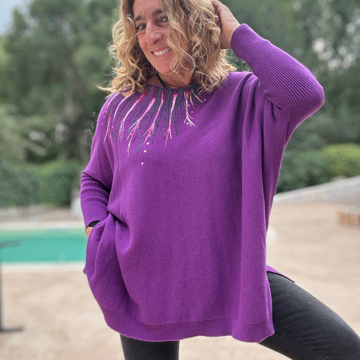 Jersey Over morado
