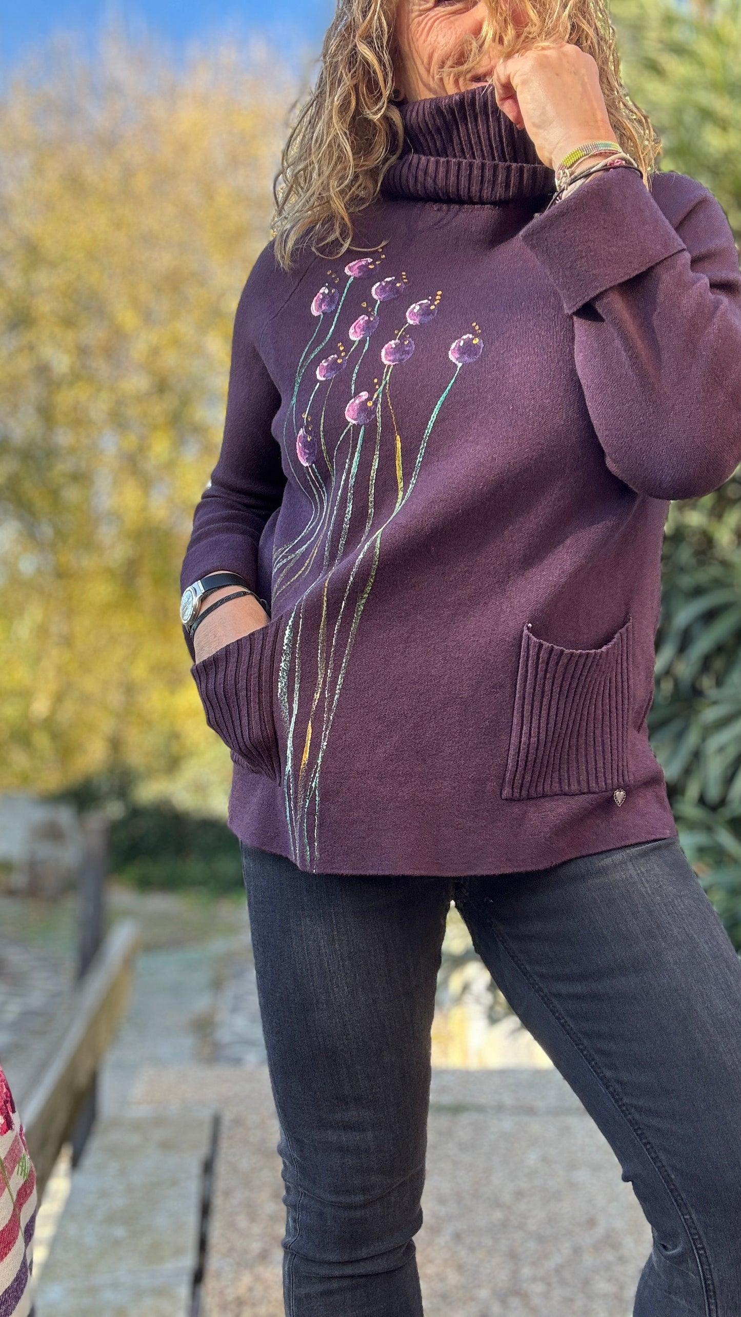 Jersey ranglan berenjena