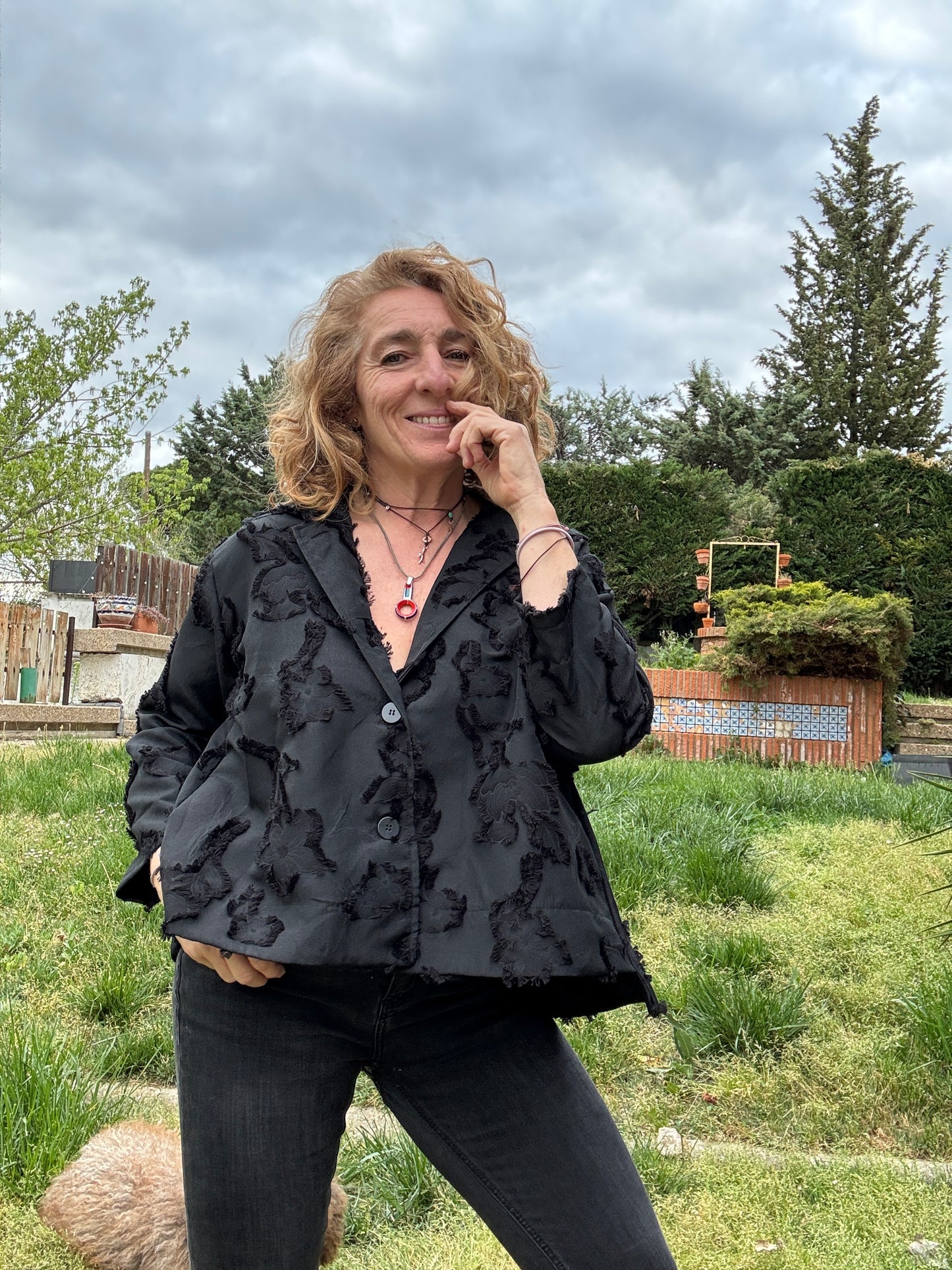 Chaqueta fantasía negro
