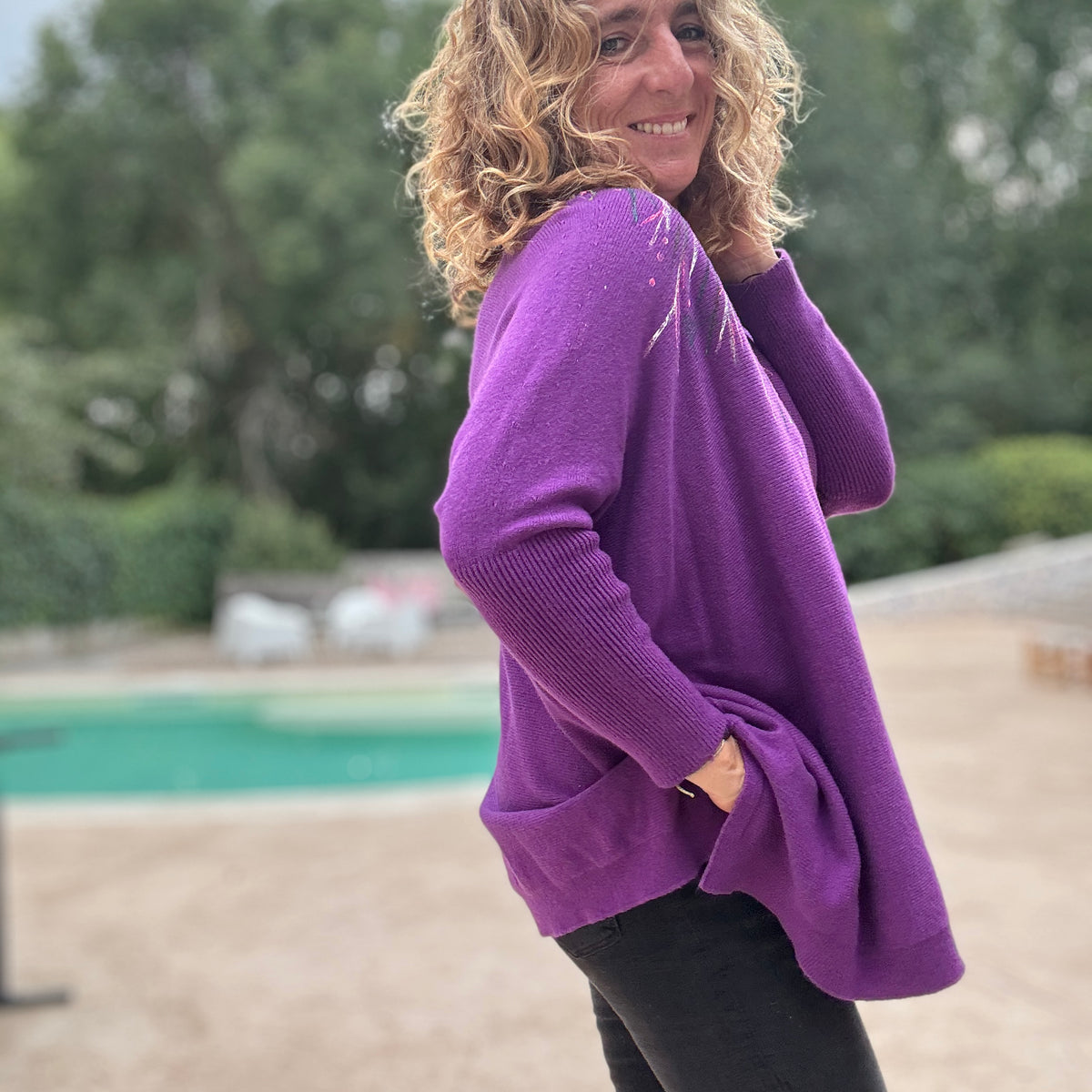 Jersey Over morado