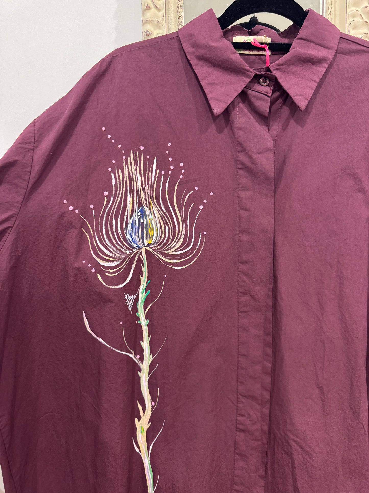 Blusón oversize berenjena