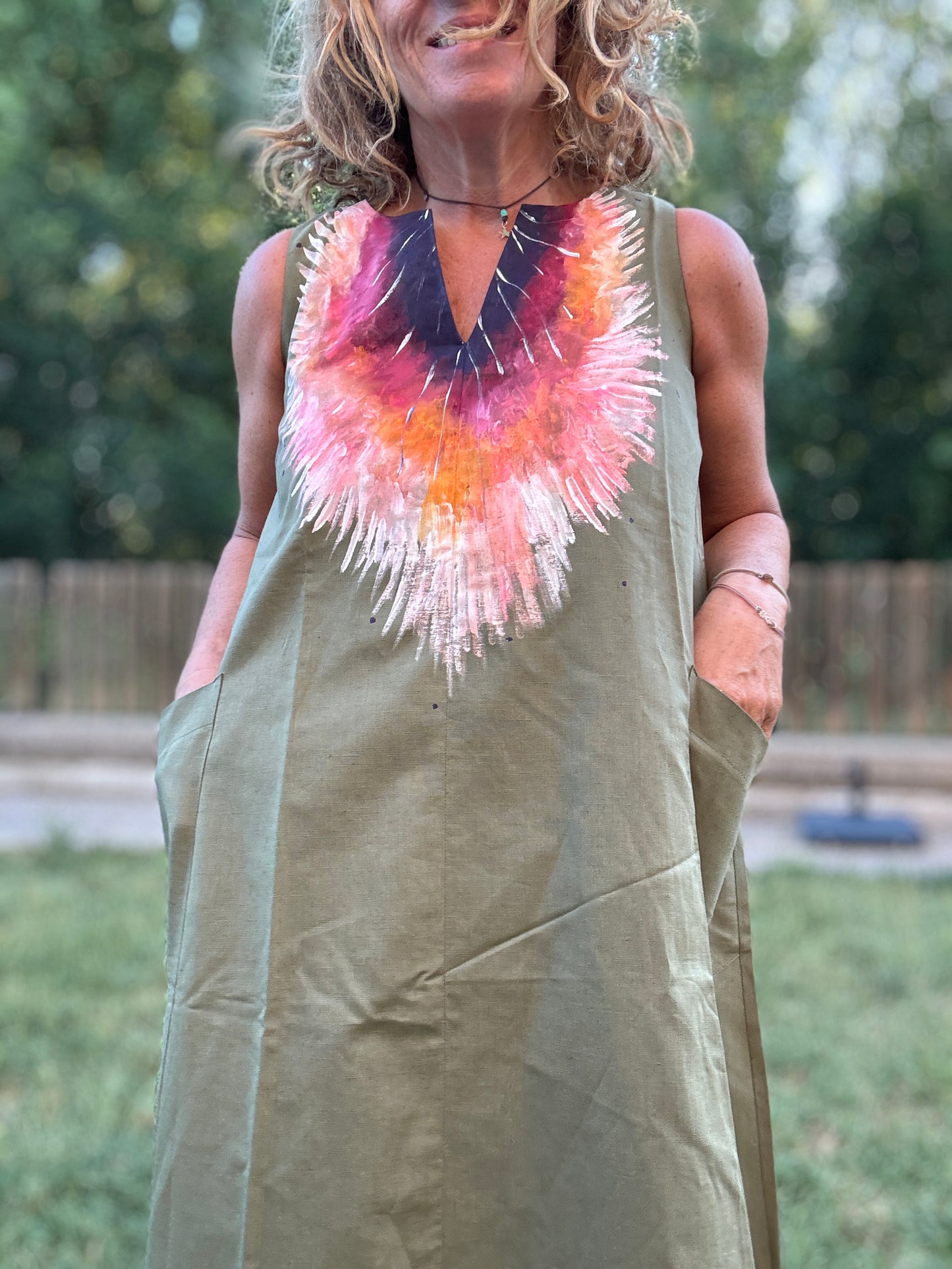 Vestido escote V