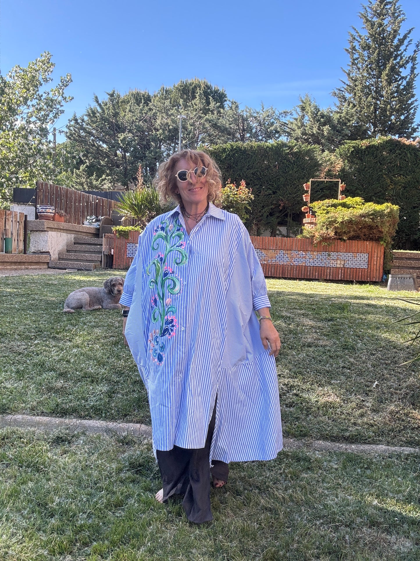 Vestido camisero asimétrico