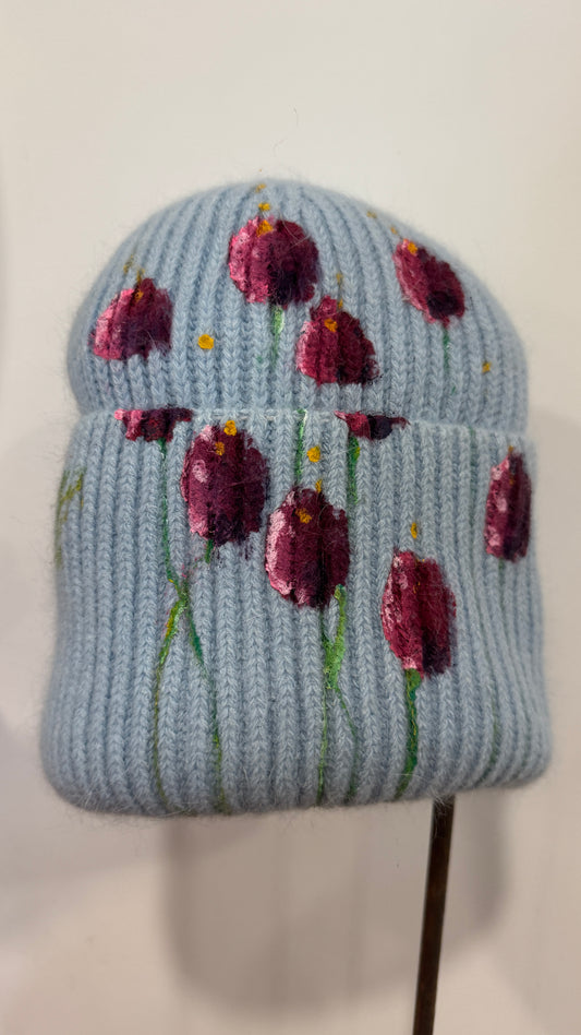Gorro punto celeste