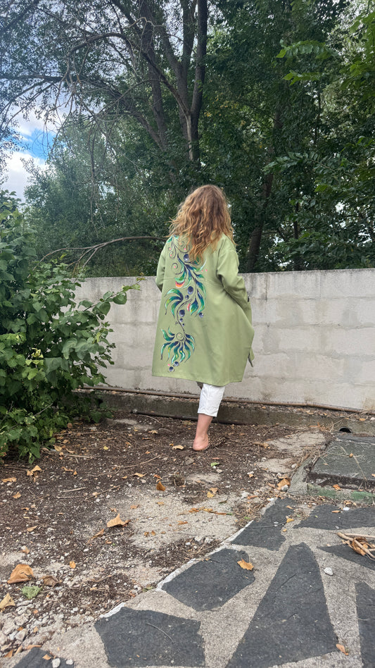 Chaqueta over verde