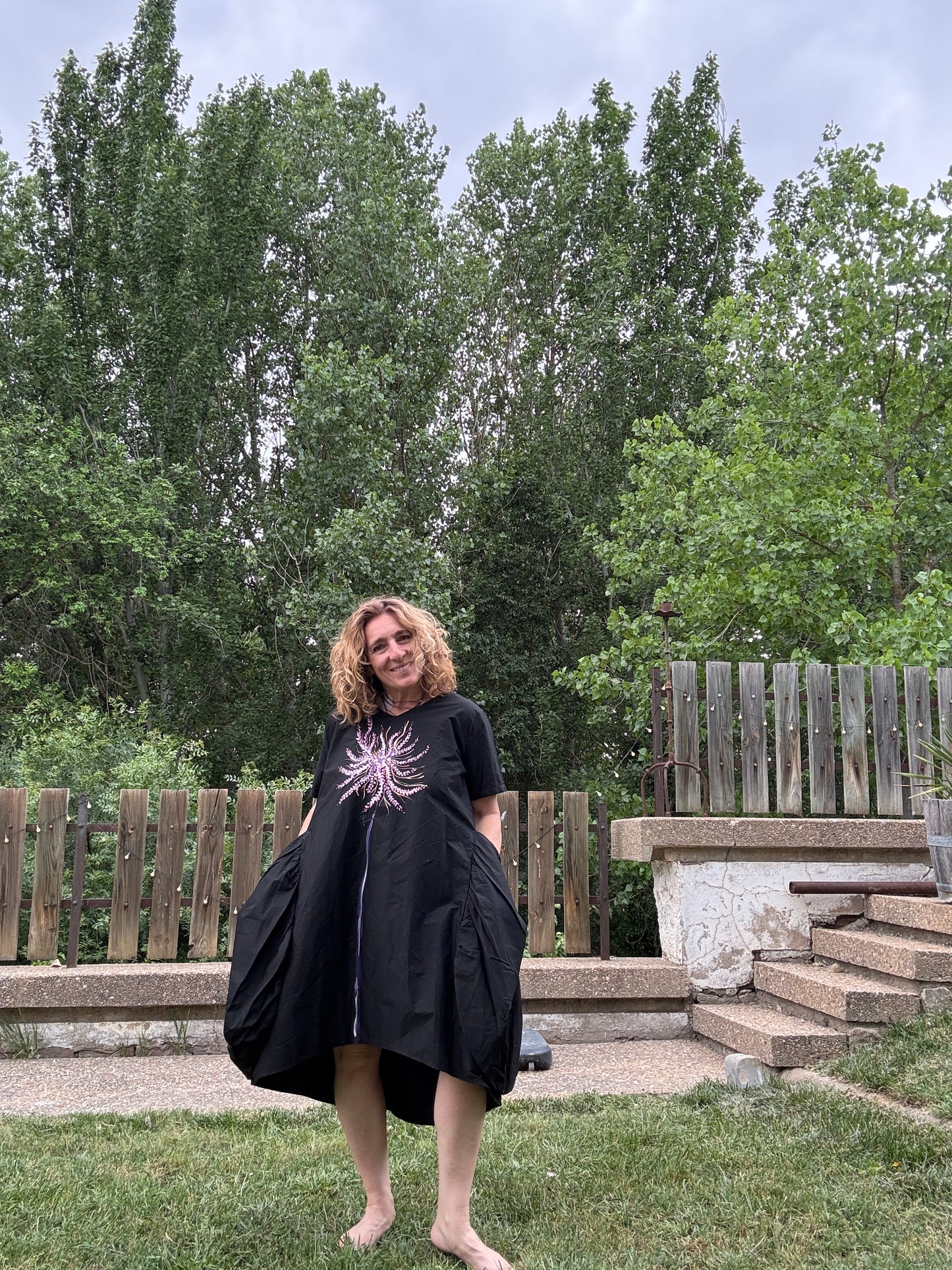 Vestido asimétrico negro