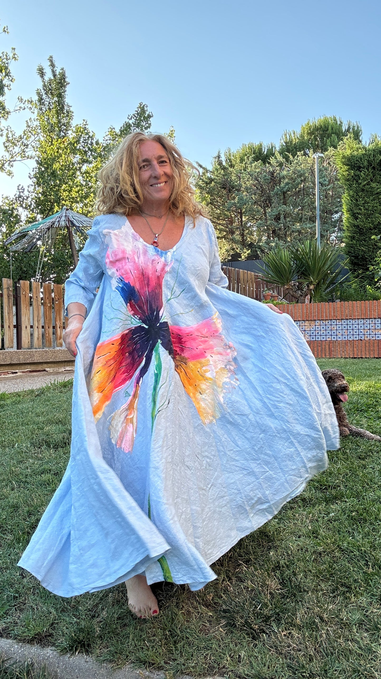 Vestidazo celeste