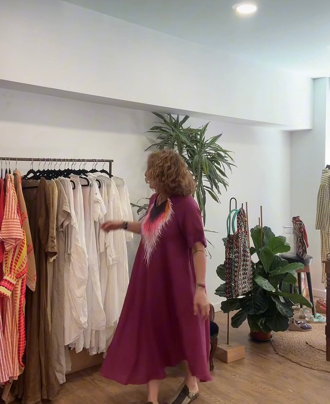 Vestido bies buganvilla