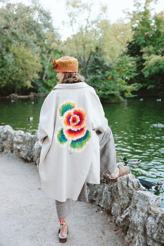 Abrigo oversize crudo